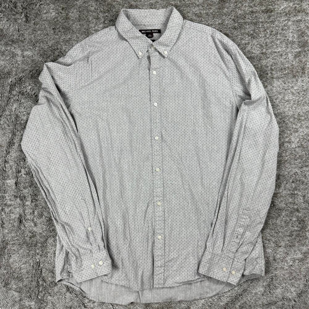 Michael Kors Men's Slim Fit Long Sleeve Button Up XXL